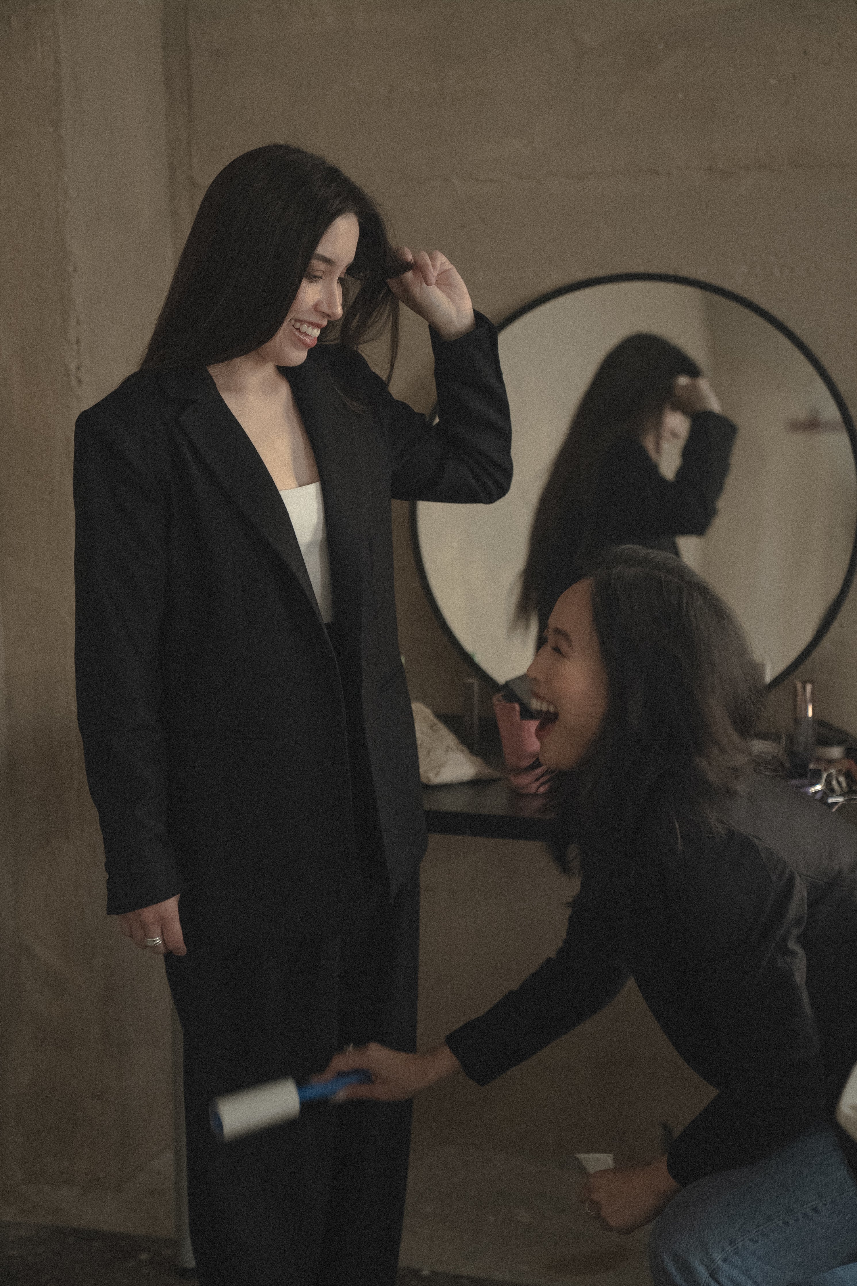 Founder Nikki with Model Carol at photo shoot