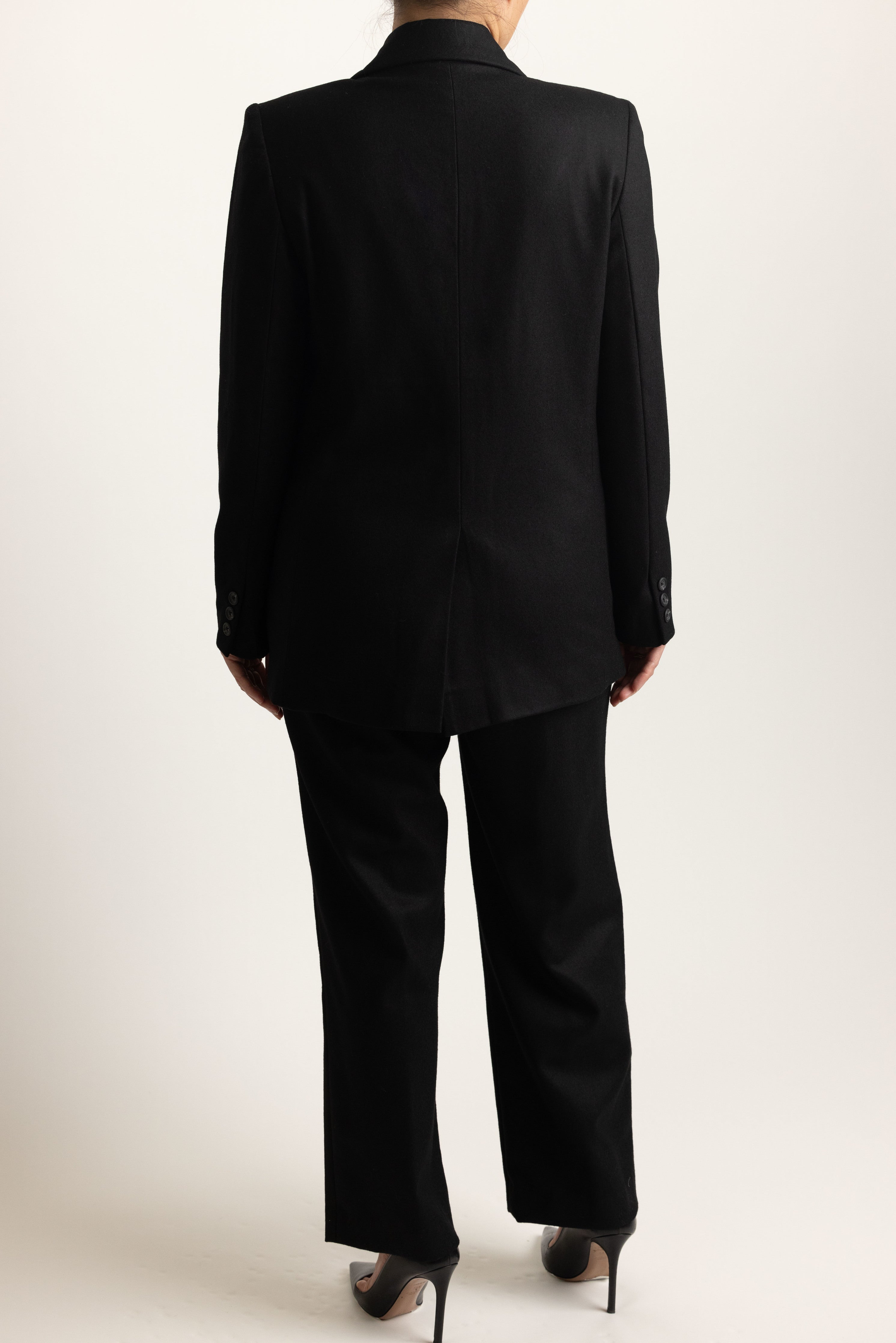 Court Jacket in Black - back view